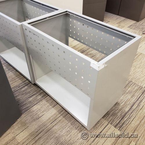 Grey Teknion Open Top Legal Hanging File Caddy Rolling Cart Allsold